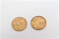 Lot 124 - G.B. gold Half Sovereigns - Edward VII 1909....