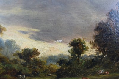 Lot 1191 - John Moore of Ipswich (1820-1902) oil on panel - Autumn Landscape, signed and dated 1884, in gilt frame