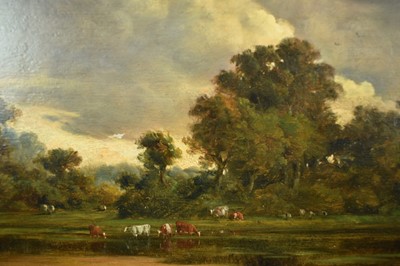 Lot 1191 - John Moore of Ipswich (1820-1902) oil on panel - Autumn Landscape, signed and dated 1884, in gilt frame