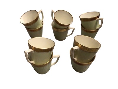 Lot 1139 - Good quality Royal Copenhagen Dagmar pattern green and gilt tea, coffee and dinner service - 140 pieces