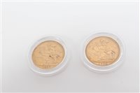 Lot 137 - G.B. gold Sovereigns Victoria - 1895M. AVF and...