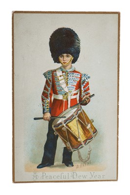 Lot 44 - H.M. Queen Victoria, charming New Year card dated 1887 to her grandson