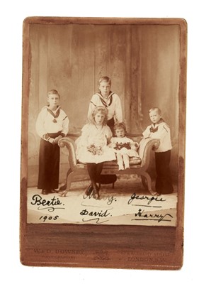 Lot 190 - Rare Edwardian signed portrait photograph The York Royal children photograph