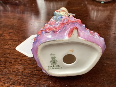 Lot 1203 - Fourteen Royal Doulton figures - Sweet & Twenty HN1569, Tinkle Bell, The Little Bridesmaid, Goody Two Shoes HN2037, Home Again HN2167, Mother's Help HN2151, Amanda HN2996, Rose HN2123, Valerie HN21...