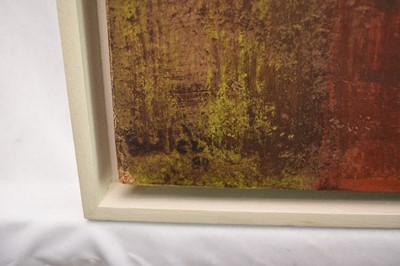 Lot 989 - *Robert Sadler (1909-2001) Still Life, "Poppies no 8", 1989, acrylic on board, signed and dated, 30.5 x 25cm, framed