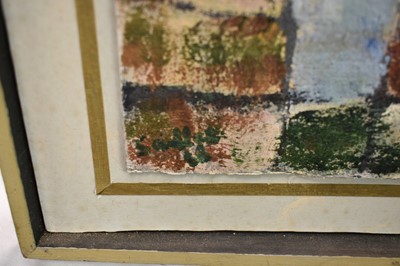 Lot 984 - *Robert Sadler (1909-2001) "Sea View", 1988, acrylic on card, signed and dated, 17 x 29cm, framed
