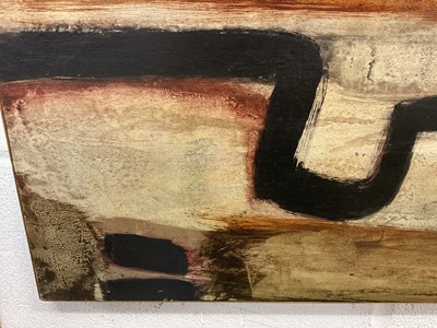 Lot 980 - *Robert Sadler (1909-2001) Abstract, 1962, acrylic on board, signed, 31.5 x 76cm, framed