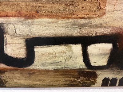 Lot 980 - *Robert Sadler (1909-2001) Abstract, 1962, acrylic on board, signed, 31.5 x 76cm, framed
