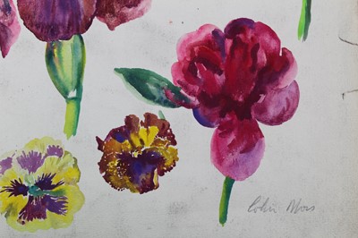 Lot 1308 - *Colin Moss (1914-2005) watercolour, summer flowers, signed, 75 x 55cm