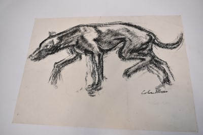 Lot 1313 - *Colin Moss (1914-2005) Indian ink, Sleeping cat, signed 33 x 39cm, together with seven further studies of cats and other animals by Colin Moss