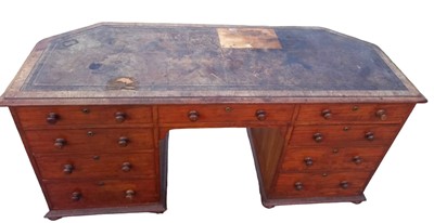 Lot 1159 - Rare early 19th century mahogany corner estate desk