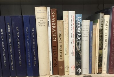 Lot 1381 - Books - four boxes, good art reference, Walpole Society, Constable, Churchill and others (approximately 70)