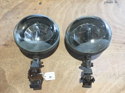 Lot 470 - Pair Post-War Rotaflare centre spotlamp with bracket suitable for Bentley Continentals and Silver Clouds