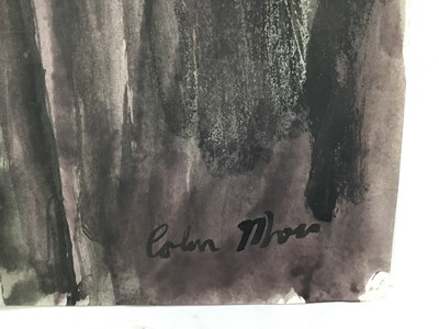 Lot 28 - Colin Moss (1914-2005) mixed media, workman digging, signed, 70 x 50cm