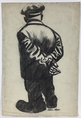 Lot 32 - Colin Moss (1914-2005) charcoal, figure study, signed, 57 x 37cm