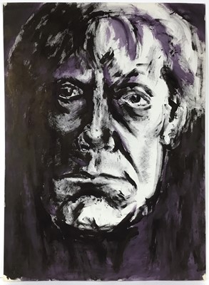 Lot 35 - Colin Moss (1914-2005) mixed media, Self portrait
