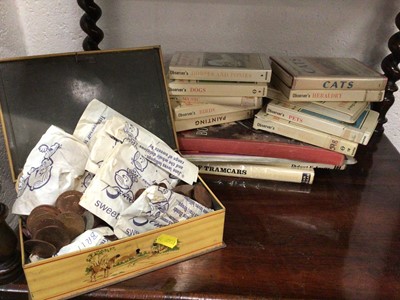 Lot 93 - Group of coins and railway books