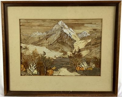 Lot 192 - New Zealand Interest. Bark Painting by M. Van Asch. Mt.Cook, New Zealand