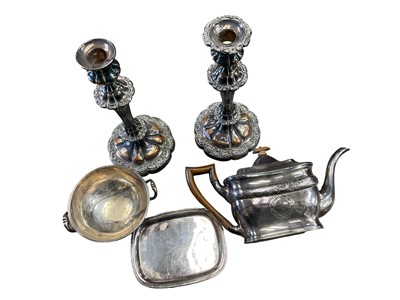 Lot 163 - Group of Sheffield plate