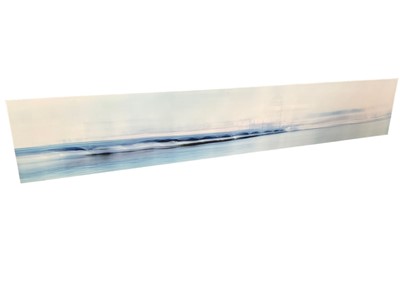 Lot 191 - Dominic Pote  (Suffolk Contemporary artist b.1977) A limited edition colour photographic print on aluminum, Thames, London no 1, 2002,, image size 40cm x 238cm