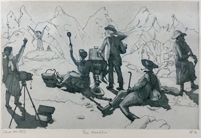 Lot 204 - Chris Orr (b. 1943) pair of signed etchings - The Needles and The Angels of Boulogne