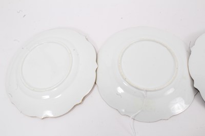 Lot 28 - Three good quality Regency porcelain plates decorated with botanical specimens