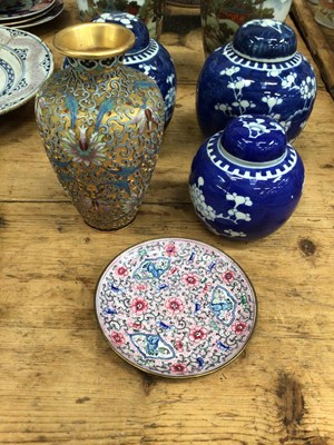 Lot 19 - Group of 18th century and later Chinese and Japanese porcelain and enamel ware