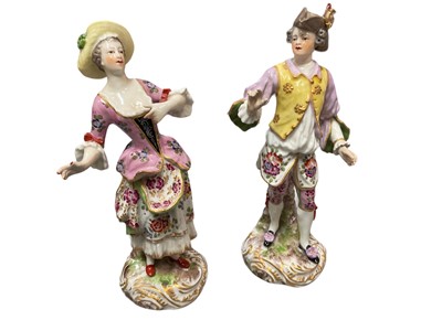 Lot 232 - Pair of Derby style figures