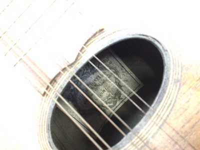 Lot 27 - Old Mandolin with paper label to interior 'Pietro Tonelli, Napoli'