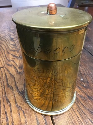Lot 152 - WW1 Trench Art tobacco box
