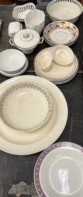 Lot 157 - Group of 19th century creamware and other ceramics