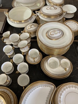 Lot 164 - Extensive service of Cauldron Greek key pattern tablewares