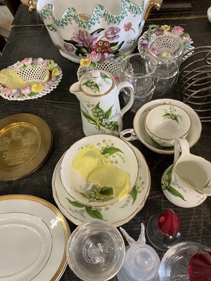 Lot 165 - Continental and other ceramics, glass and sundries.