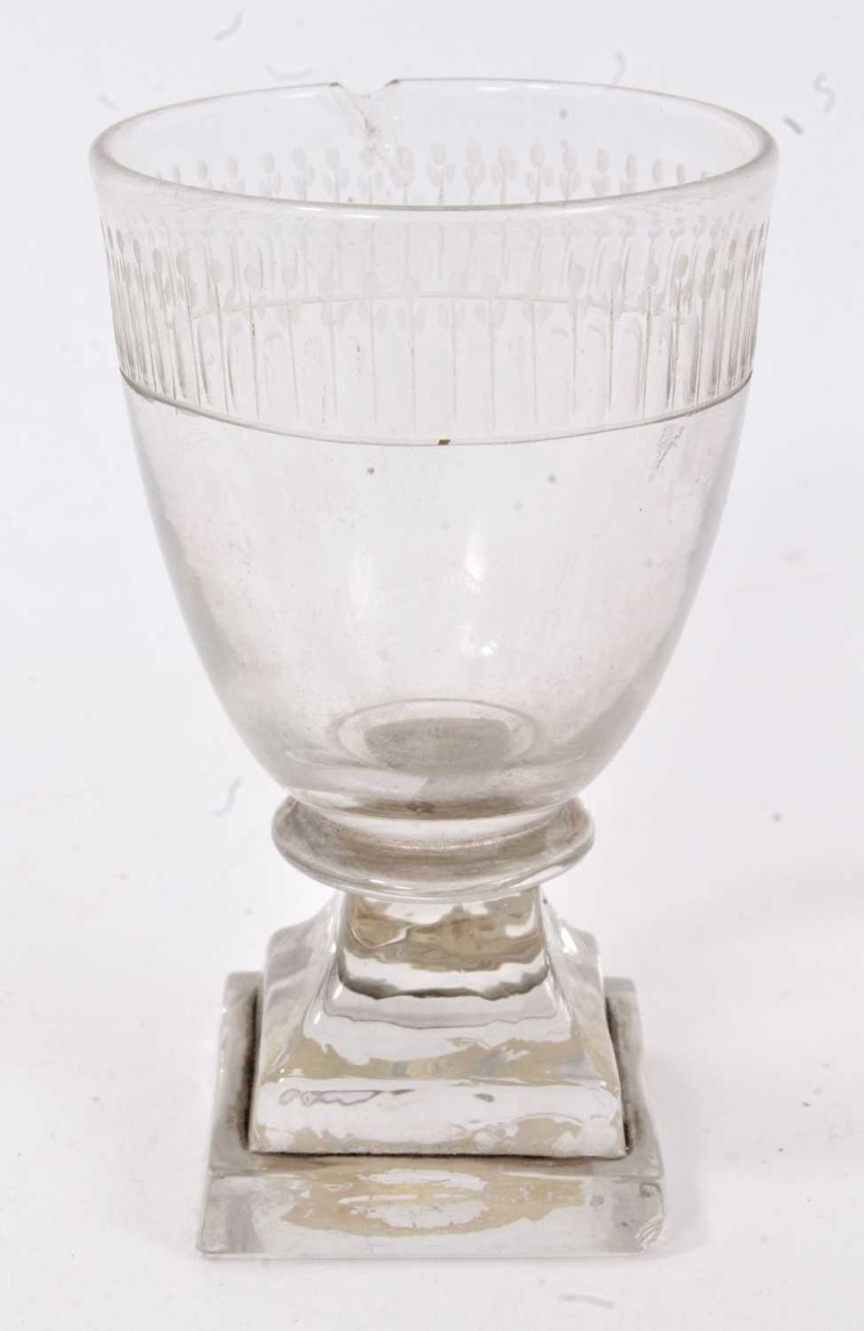 Lot 590 - Of George Washington interest - Georgian drinking glass
