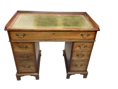 Lot 1128 - Late 19th / early 20th century ship’s pedestal desk