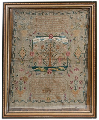 Lot 582 - George III needlework sampler