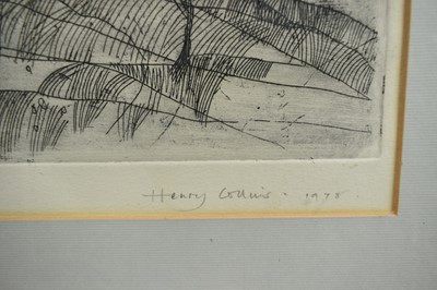 Lot 859 - Henry Collins (1910-1994) signed artist's proof etching - Colchester from the west, signed, inscribed and dated 1978 in pencil, 40cm x 51cm, in glazed frame