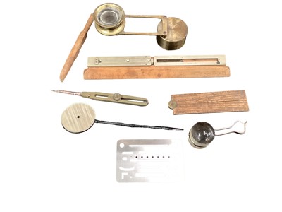 Lot 111 - Magnifying lenses, rules etc