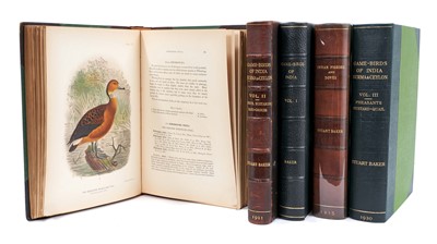 Lot 719 - E. C. Stuart Baker, three volumes - Game Birds of India, Burma & Ceylon Ducks and Their Allies... London: John Bale, Sons & Danielsson, 1921. Second edition, Snipe, Bustards and Sand-Grouse. London...