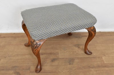 Lot 1095 - George II style walnut stool