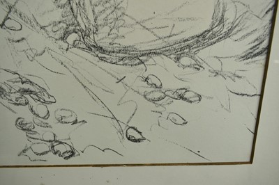 Lot 815 - Harry Becker (1865-1928) black and white lithograph - Potato Harvest, Holland, 36.5cm x 54.5cm, in glazed frame