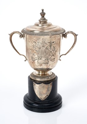 Lot 247 - Silver trophy ’Replica of Challenge Cup Presented By King George V’ 
London 1963
