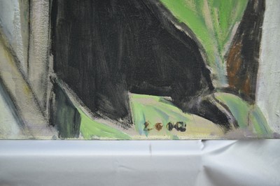 Lot 964 - Joseph Plaskett (1918-2014) oil on canvas - Still Life Datura, signed and dated 2010, unframed