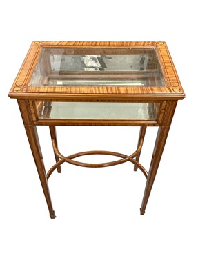 Lot 1138 - Regency style satinwood and inlaid bijouterie table