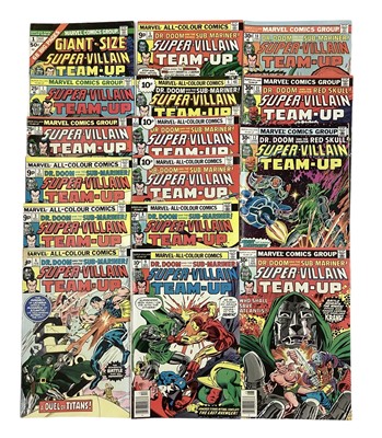 Lot 32 - Marvel Comics Super-Villain Team-Up (1975 - 1977). A run from issue 1 - 13, Dr Doom and Sub Mariner together. Also to include Giant size Super-Villain Team-Up #1 (1975) Some duplicates. English and...