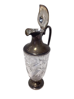 Lot 211 - Silver mounted Victorian claret jug