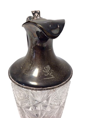 Lot 211 - Silver mounted Victorian claret jug