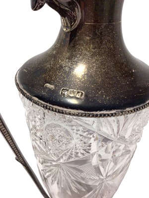 Lot 211 - Silver mounted Victorian claret jug
