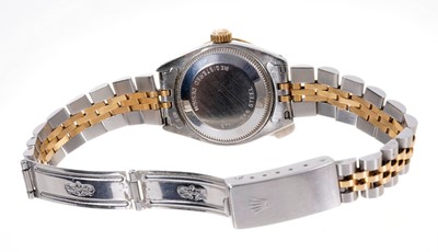 Lot 556 - Ladies Rolex DateJust stainless steel wristwatch