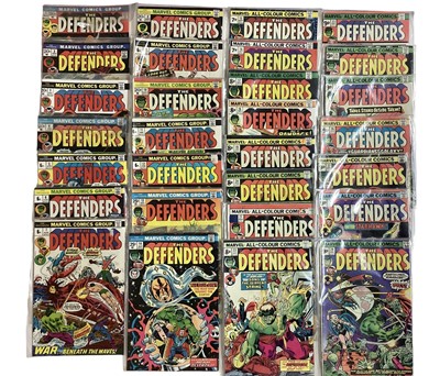 Lot 39 - Marvel Comics The Defenders #1 - #124 (1972 to 1983). A complete run from issue 1 to 124, to include issue 1, first solo title and first appearance of Necrodamus. Also includes issue 4, first apper...